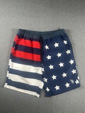 U.S. Polo Assn. Men's Medium American Flag Patriotic Swim Trunks