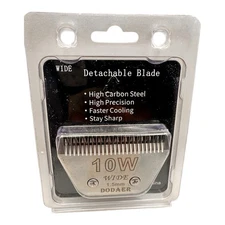 DODAER Detachable Pet Dog Grooming Blade High Carbon Steel Size 10W 1.5MM