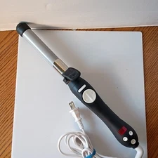 Beachwaver S1 Dual Rotating Curling Iron Black Silver Ceramic BW1136S1 Tested