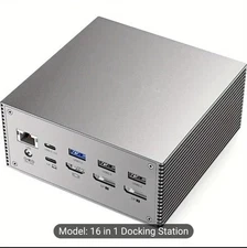 Tiergrade USB C Docking Station Dual 4K 60W PD Charging Dock TG-DC001 - Gray
