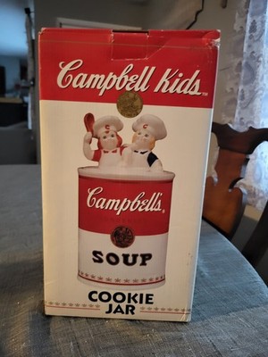 NEW Vintage Campbell's Soup Kids Cookie Jar 12'' T Benjamin & Medwin Ceramic