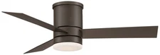 44" Modern Forms Axis Bronze LED Hugger Ceiling Fan