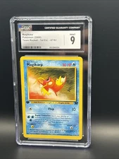 CGC 9 Magikarp Pokemon Card 1st Edition 47/82 Team Rocket Set Vintage 2000 MINT
