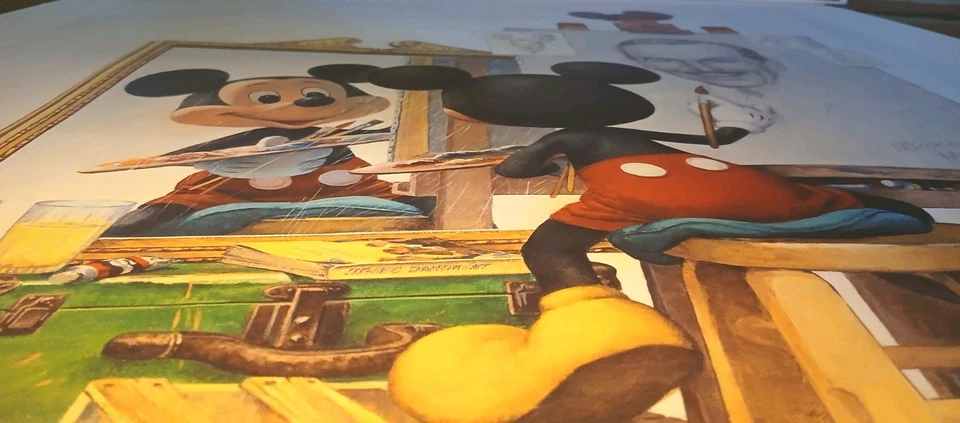 1989 Disneyana 32x24 (945/1000) Mint SIGNED Charles Boyer Large Lithograph - Image 2 of 4