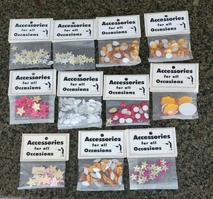 Acrylic Gems Jewels Assorted Shapes Colors  Flat Back 