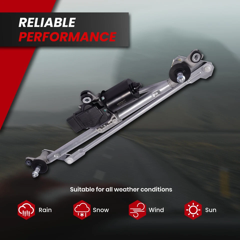 Wiper Linkage & Motor Assembly Fit Chevrolet Malibu Pontiac G6 Saturn Aura New - Image 4 of 4