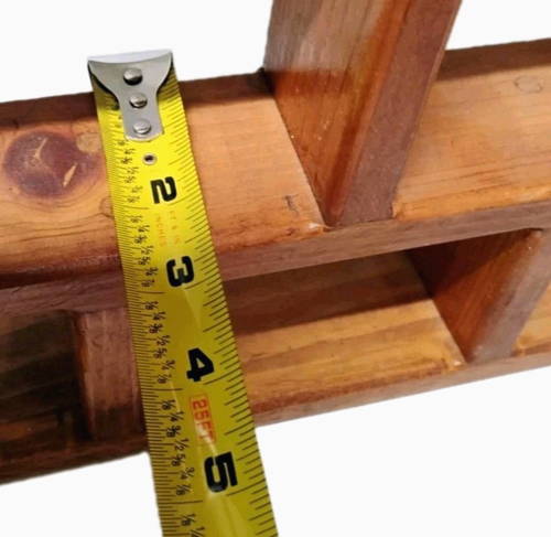De Colección Grande 28" Madera Estante de Pared Casa Hecho a Mano Exhibición de Curiosidades Caja de Sombra - Imagen 5 de 6