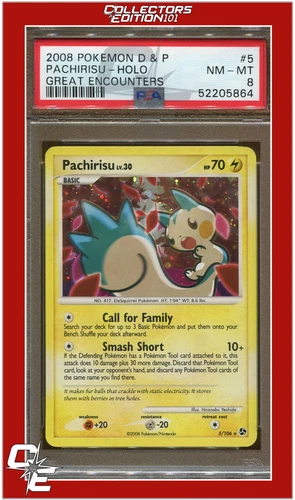 Great Encounters 5 Pachirisu Holo PSA 8