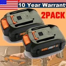 2pack For WORX 20V MAX Extend Lithium Battery 20 Volt WA3520 WA3525 WA3575 WG155