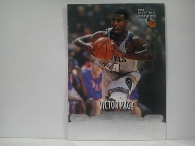 1997 Score Board Rookies #12 Victor Page - Georgetown Hoyas