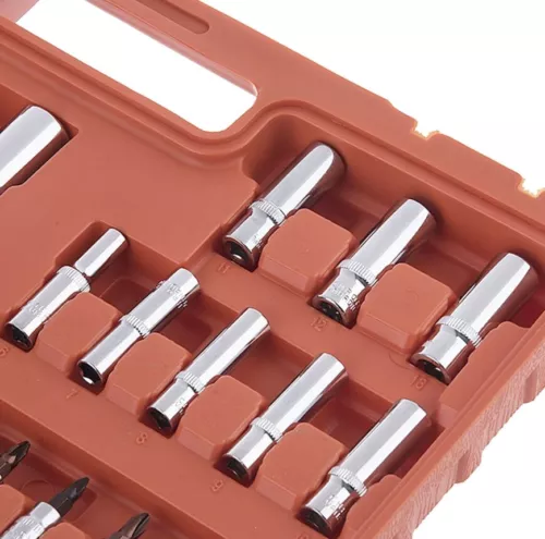 94pcs 1/4" & 1/2" Socket Ratchet Screwdriver Bit Set with Case FREE NEXT DAY - Bild 3 von 19