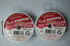 Soft Touch Bead Wire .019 medium Satin Silver   2 spools