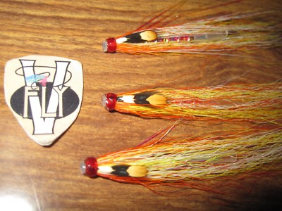 3 V Fly 1 1/4'' Alloy White Wing Spring Willie Gunn Salmon Tube Flies & Trebles 