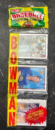Sealed 1989 Bowman Baseball Card Rack Pack
