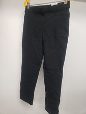 JM Collection Women  s Slim Leg Pull On Tummy Control Black Pants Petite MEDIUM