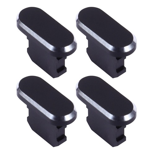4 Pcs Prises de Remplacement Poussière Métal USB Trou Téléphones Ports Couvercles Capuchons - Photo 6/12