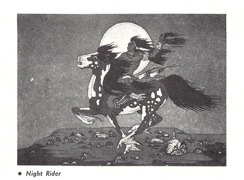 Woody Crumbo Graphic Art Hunter Returning Warrior Ghost Horse Vtg Mag Excerpt - Picture 5 of 7