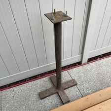 Vintage Heavy Duty Bench Grinder /vise Pedestal Stand 46 1/3” Ht