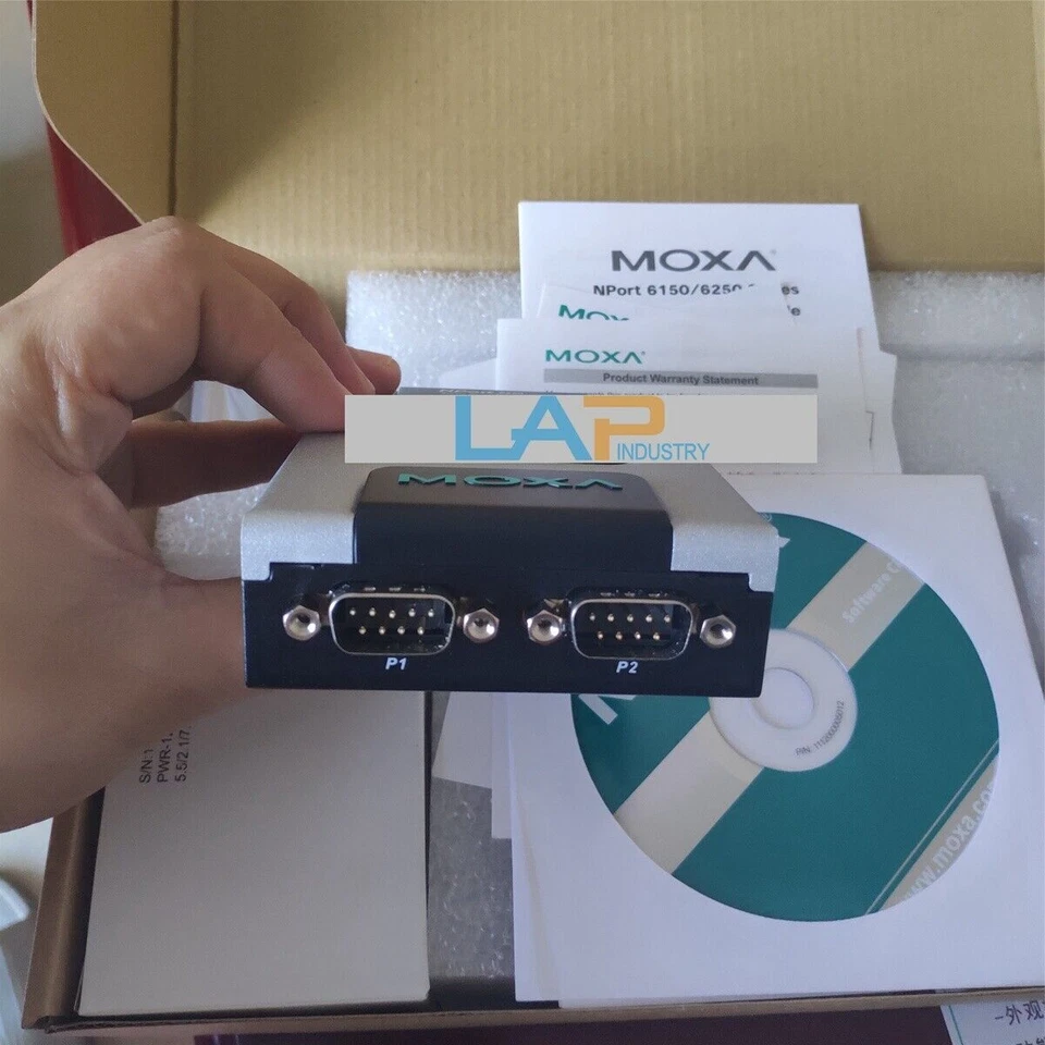 1 Pc. NEW FOR   NPORT 6250 RS232/422/485 Serial Server 2-port networking - Image 3 of 4