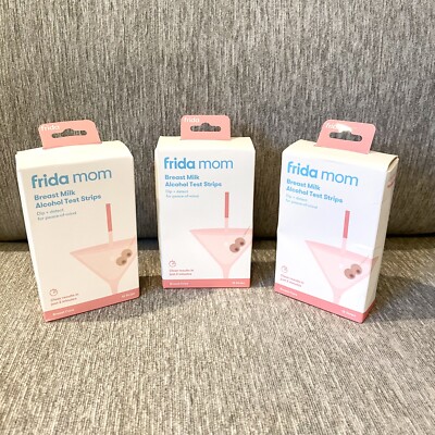3 Boxes! Frida Mom Breast Milk Alcohol Test Strips 15ct each EXPIRED