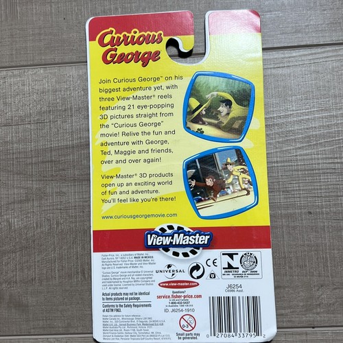 Curious George Movie 3d View-Master 3 Reel Packet NEW SEALED - Picture 6 of 7
