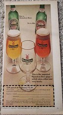 1976 Heineken Beer Glass ad