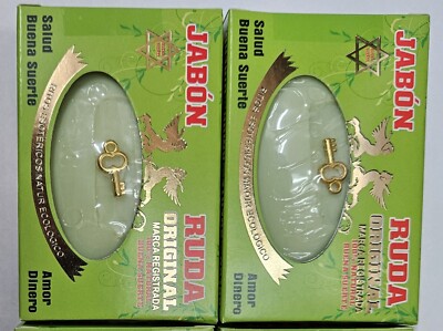 JABON DE RUDA 2 pcs/RUE SOAP PARA  PROTECCION Y DINERO GRATIS AMULETO Y ORACION