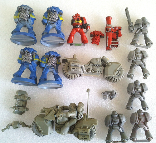 Classic Warhammer 40k 2nd edition Space Marines 1993 + Bikes Games Workshop - Picture 2 of 8