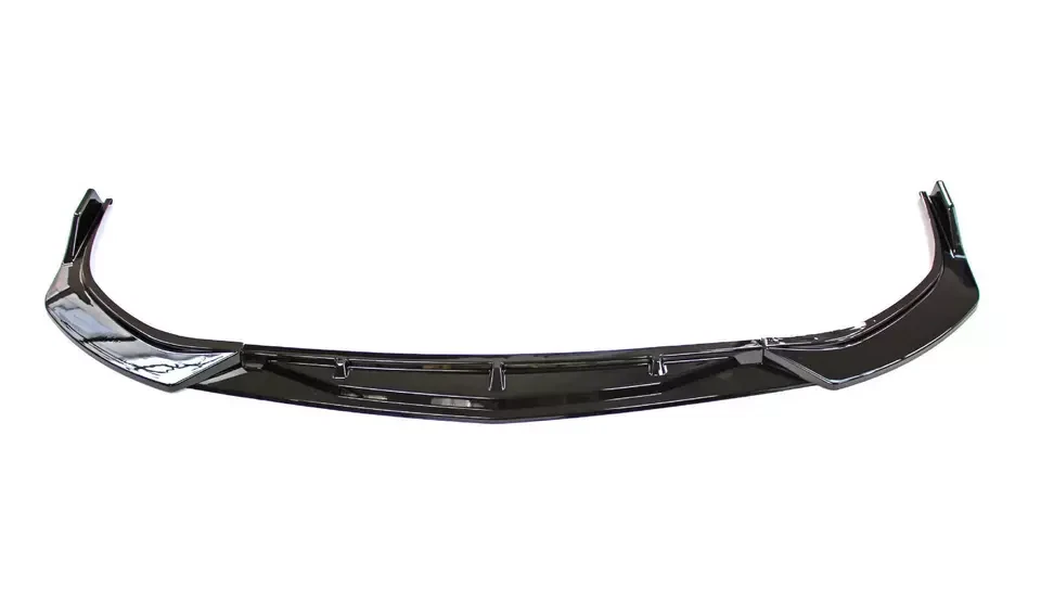 Alerón divisor de labios de parachoques delantero para Hyundai Sonata 20-23 estilo V negro brillante  Foto 3 de 4