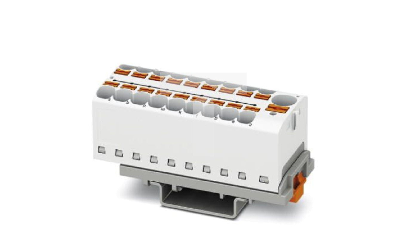 Distribution block PTFIX 10 / 18X4-NS35 WH 3273648 /T2UK