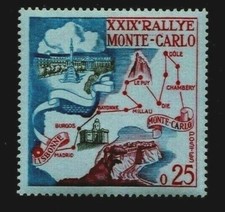 MONACO SCOTT# 460 MNH AUTO RALLY