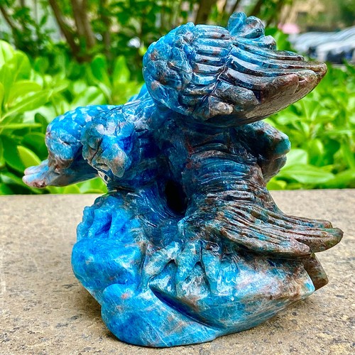 3.08LB Handmade Sculpture | Angel Blue Crystal | Love Energy Stone - Imagen 8 de 15