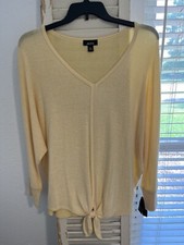 New With Tags Womens Alyx Yellow Sweater Size XL