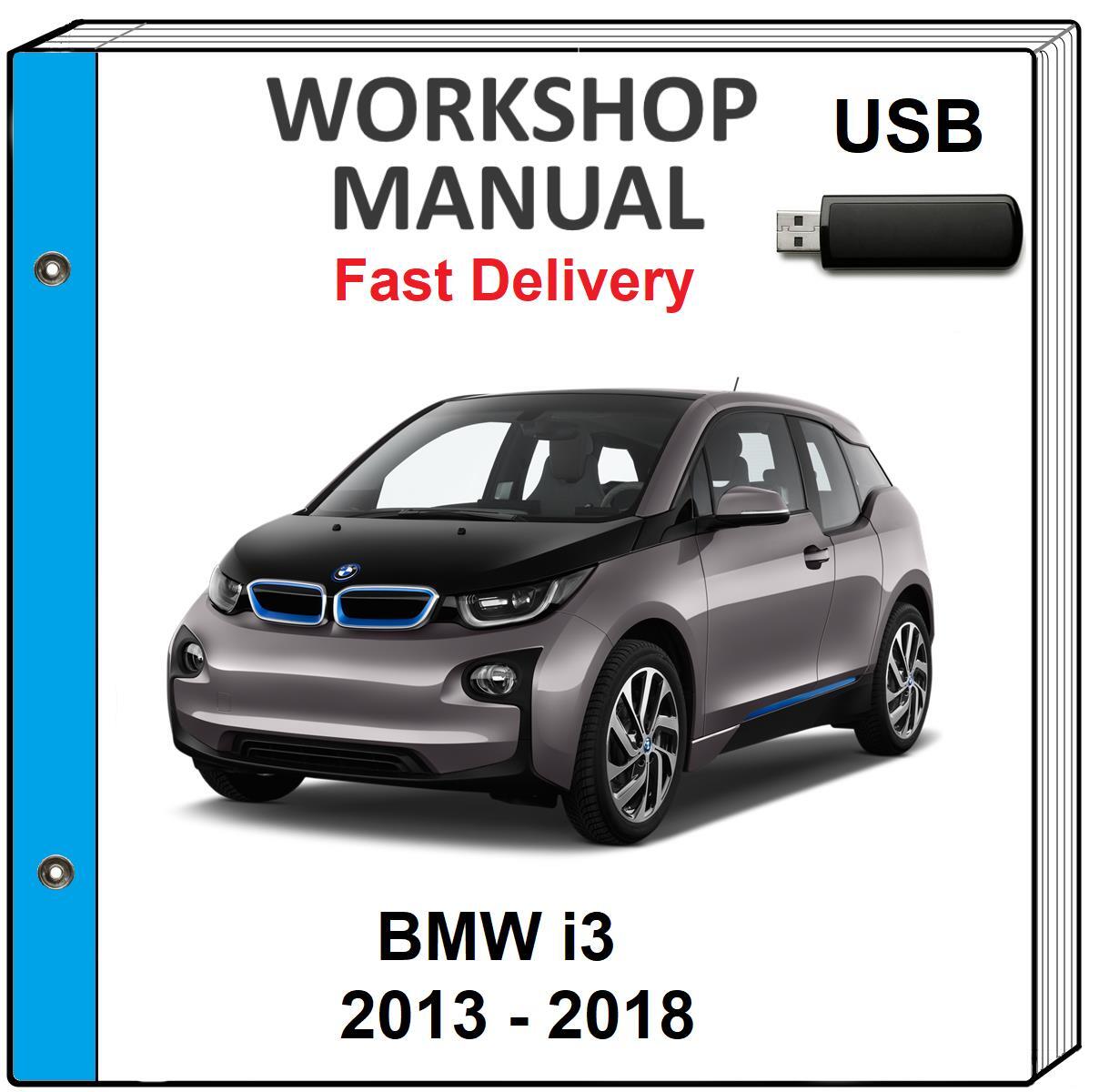 2013-2018 BMW i3 Service Repair Workshop Manual USB