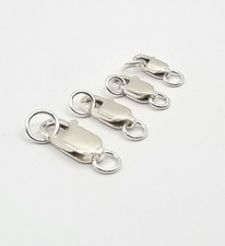 Echt 925 Silber Karabinerverschluss Mit 2 Biegeringen Halskettenverschluss 