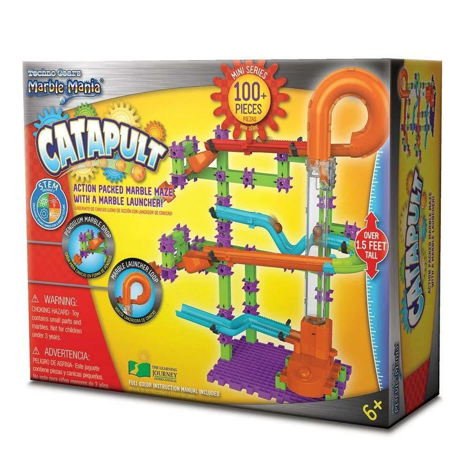 The Learning Journey Techno Gears Marble Mania STEM Construction Set – Catapult - Image 2 of 4
