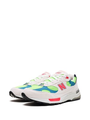 New Balance NB 992 Made In USA White Neon Cyan Watermelon M992DA 