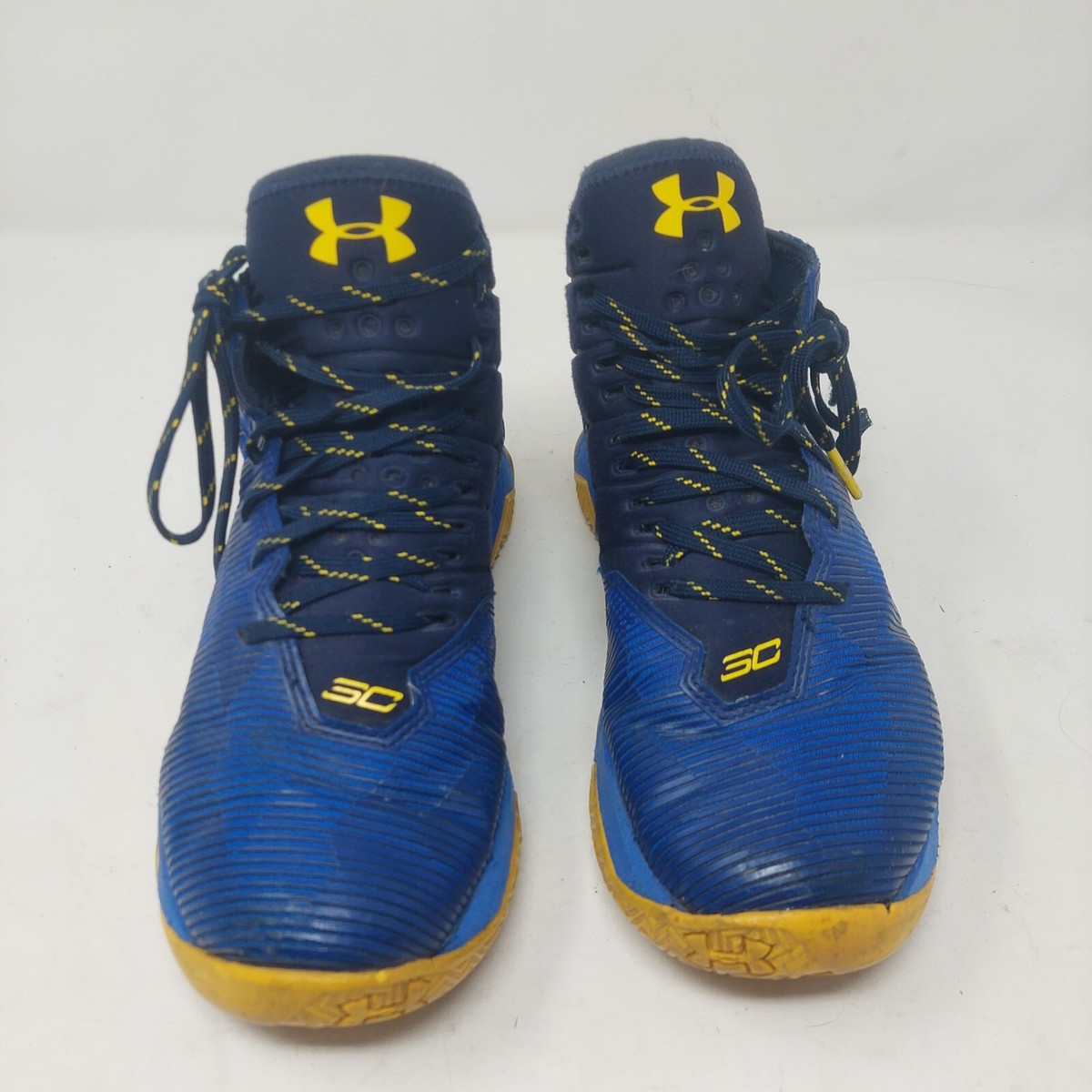 Under Armour カリー2.5ネイビー/イエロー ハイカットシューズ 美品】アンダーアーマー UNDER ARMOUR Curry2.5 ステフィン