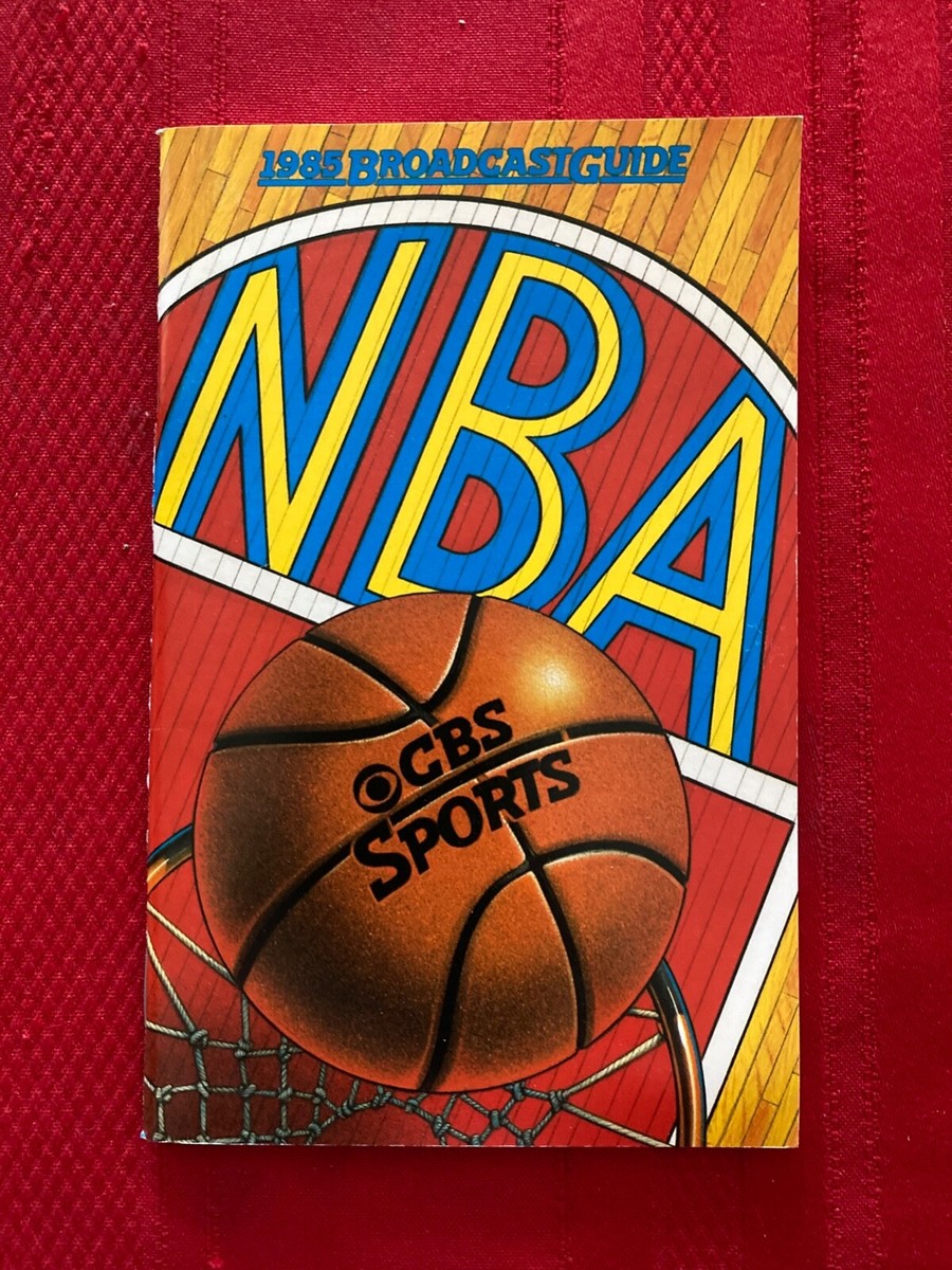 Nba Players Cbs Nba Lines 1985-1986 CBS NBA Broadcast Guide