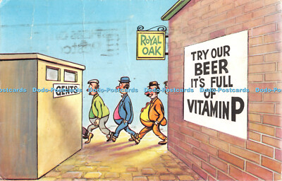 R446326 Royal Oak Herren Probieren Sie unser Bier, es ist voll Vitamin P Bamforth Comic Serie