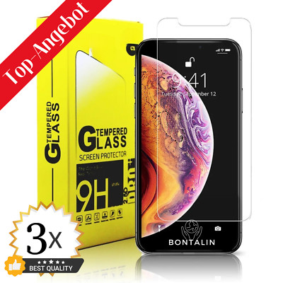 3x iPhone Schutzglas für iPhone 6 7 8 SE 2020 SE 2022 Panzerfolie 9H  Echtglas