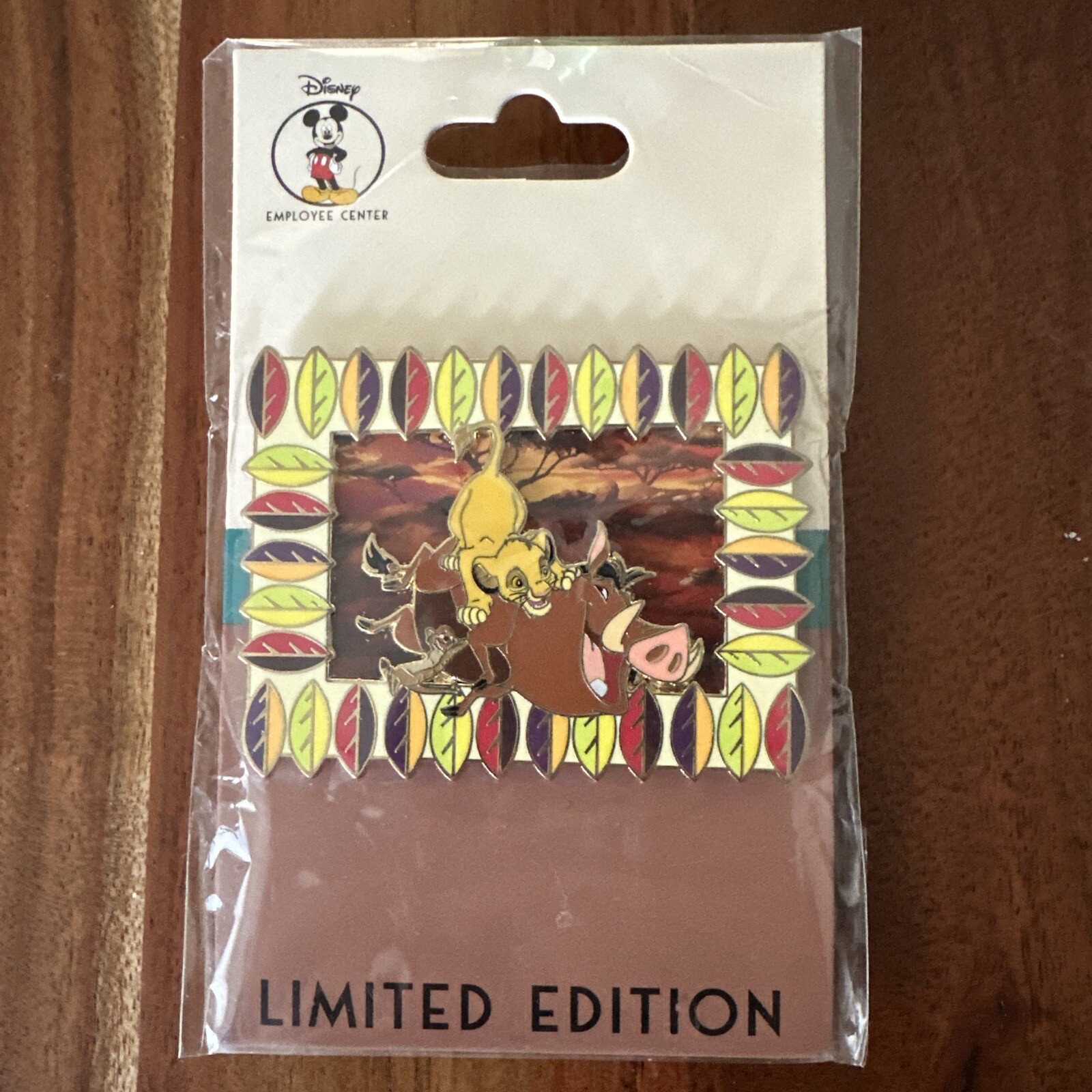 Disney Employee Center DEC Lion King LE 250 Pin Simba Timon Pumbaa Limited