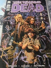 Walking Dead #100 1st Negan death of Glenn signed Jon Bernthal Lennie James COA