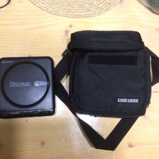 Sony Discman D-12 Portable CD Player For PARTS AS-IS with case logic