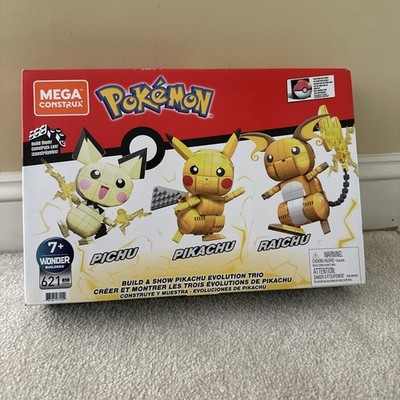 MEGA Construx Pokémon Pikachu Evolution Trio Pichu Raichu 621 GYH88