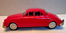 Bandai   Jaguar 3.4   red Tin Friction 8" Toy Car   Japan