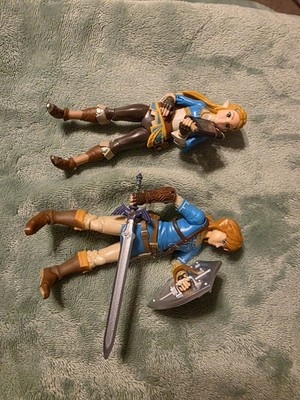 The Legend Of Zelda Figure Jakks Pacific 2023 Breath Of The Wild 5  Link & Zelda