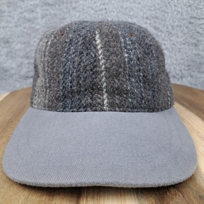 Vintage YoungAn Hat Cap Strap Back Gray Wool Sample Hat Mens Outdoor