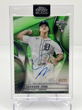 2025 TOPPS CHROME BLACK JACKSON JOBE RC 83/99 GREEN REFRACTOR AUTO CBA-JJB