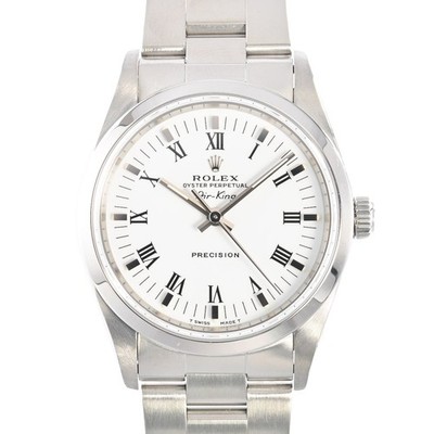 ROLEX Air King 14000 Watches / white print roman Mechanical Automatic mens